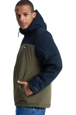Quiksilver Overcast 3K Insulated - Chaqueta impermeable para hombre^Hombre Cazadoras