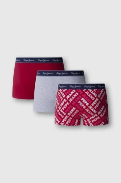 Pepe Jeans Pack 3 boxer liso y logo^Hombre Calzoncillos