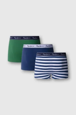 Pepe Jeans Pack 3 boxer liso y rayas^Hombre Calzoncillos