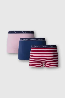 Pepe Jeans Pack 3 boxer liso y rayas^Hombre Calzoncillos
