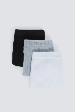 Springfield Pack 3 boxers b&aacute;sicos^Hombre Calzoncillos