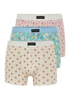 Trendyol Pack 3 boxers de algod&oacute;n multicolor^Hombre Calzoncillos