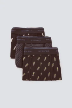 Springfield Pack 3 boxers 90's^Hombre Calzoncillos