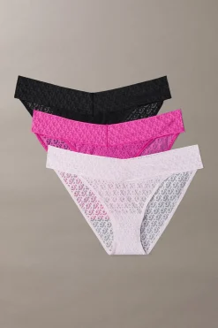 Calvin Klein Pack 3 bragas cadera encaje logo^Mujer Braguitas