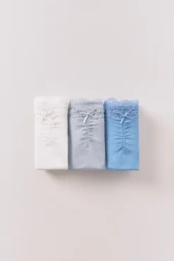 Women'secret Pack 3 bragas cl&aacute;sicas algod&oacute;n encaje^Mujer Braguitas