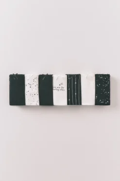 Women'secret Pack 7 bragas clásicas algodón b&w^Mujer Braguitas