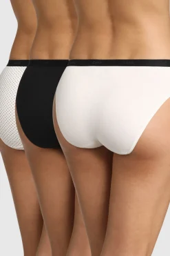 DIM Pack 3 bragas Pockets Coton^Mujer Braguitas
