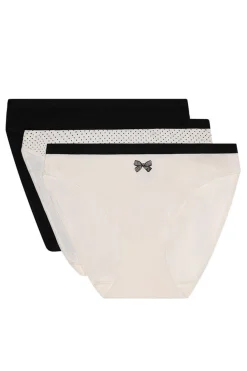 DIM Pack 3 bragas Pockets Coton^Mujer Braguitas