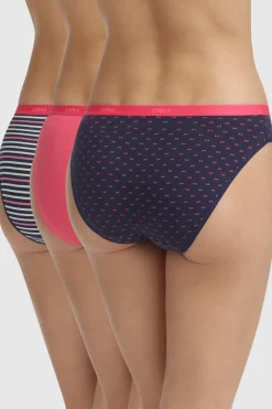 DIM Pack 3 bragas Pockets Coton^Mujer Braguitas
