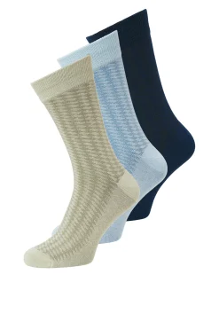 Jack & Jones Pack 3 calcetines algod&oacute;n canal&eacute;^Hombre Calcetines