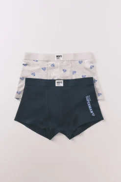 Women'secret Pack 2 calzoncillos b&oacute;xer algod&oacute;n Superman^Hombre Calzoncillos