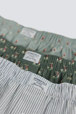 Springfield Pack 3 calzoncillos estampado retro^Hombre Calzoncillos