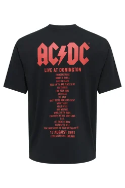 Only & Sons Pack 2 camisetas ACDC^Hombre Camisetas