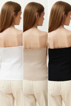 Trendyol Pack 3 camisetas tirantes^Mujer Camisetas