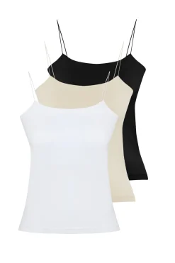 Trendyol Pack 3 camisetas tirantes^Mujer Camisetas