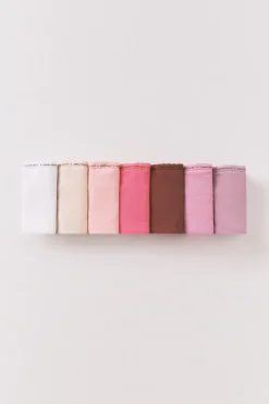 Women'secret Pack 7 tangas algodón rosa^Mujer Braguitas