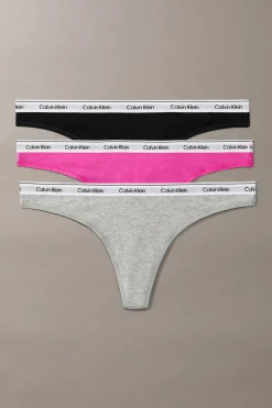 Calvin Klein Pack 3 tangas logo^Mujer Braguitas