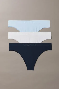 Calvin Klein Pack 3 tangas microfibra logo^Mujer Braguitas