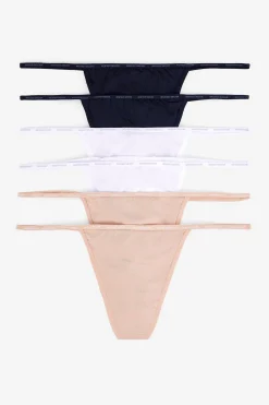 Women'secret Pack 6 tangas tira de microfibra^Mujer Braguitas