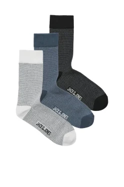 Jack & Jones Pack calcetines algod&oacute;n canal&eacute;^Hombre Calcetines