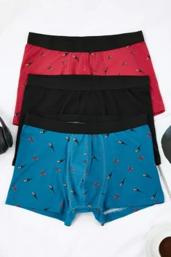 Trendyol Pack de 3 boxer p&aacute;jaros^Hombre Calzoncillos