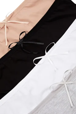 Trendyol Pack de 4 bragas altas con lazo^Mujer Braguitas