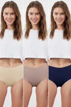 Trendyol Pack de 3 bragas altas invisibles^Mujer Braguitas