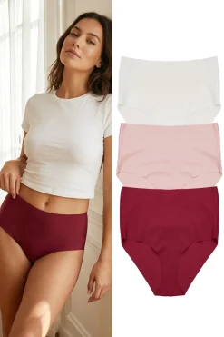 Trendyol Pack de 3 bragas altas invisibles^Mujer Braguitas