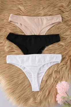 Trendyol Pack de 3 bragas brasile&ntilde;as^Mujer Braguitas