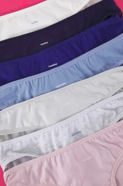 Trendyol Pack de 7 bragas cl&aacute;sicas semanales^Mujer Braguitas