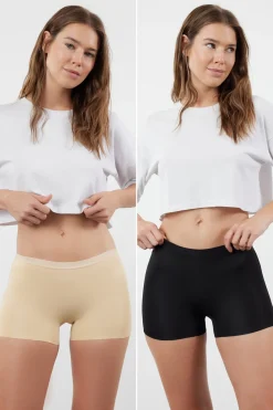 Trendyol Pack de 2 bragas culotte invisibles^Mujer Braguitas