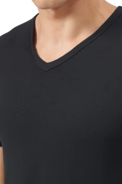 Adidas Pack de 2 camisetas de cuello pico de algod&oacute;n el&aacute;stico para hombre^Hombre Deporte