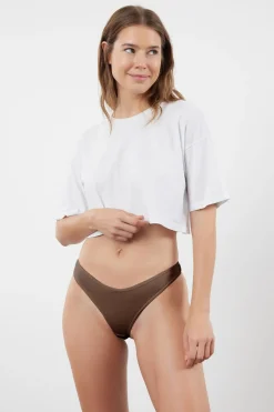 Trendyol Pack de 5 tangas canal&eacute;^Mujer Braguitas