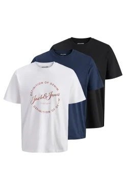 Jack & Jones Pack tres camisetas de algod&oacute;n^Hombre Camisetas