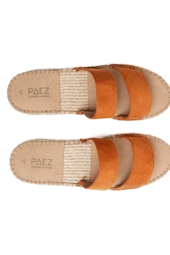 Paez Sandal Straps Vegan Suede Camel^Mujer Sandalias
