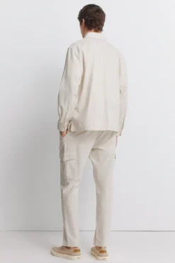 Springfield Pantal&oacute;n cargo lino slim fit^Hombre Lino|Pantalones