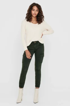 Only Pantal&oacute;n cargo slim fit^Mujer Pantalones