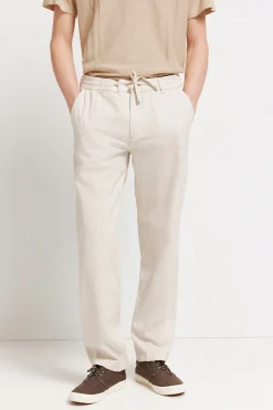 Springfield Pantal&oacute;n chino lino comfort fit^Hombre Lino|Pantalones