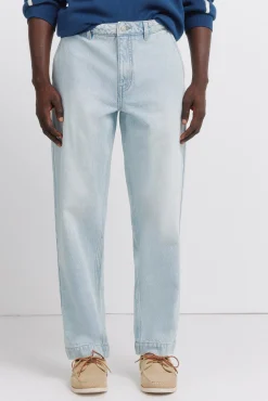 Springfield Pantal&oacute;n chino vaquero lavado claro^Hombre Jeans|Pantalones