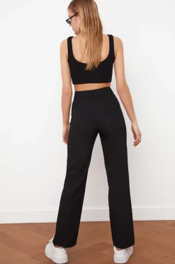 Trendyol Pantal&oacute;n cintura alta^Mujer Pantalones