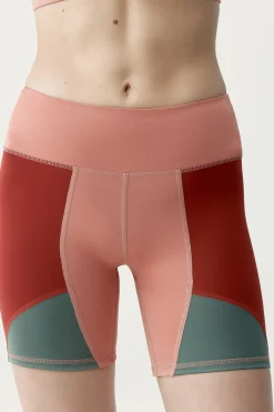Born Living Yoga Pantal&oacute;n corto deportivo Darana coral rojo/verde^Mujer Deporte