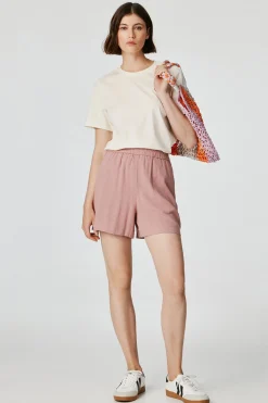 Pieces Pantal&oacute;n corto lino^Mujer Pantalones