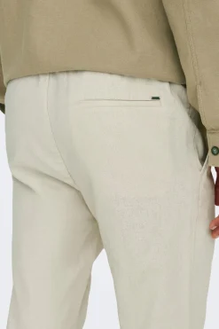 Only & Sons Pantal&oacute;n de lino^Hombre Lino|Pantalones
