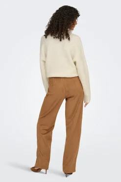 Only Pantal&oacute;n de traje de ante^Mujer Pantalones