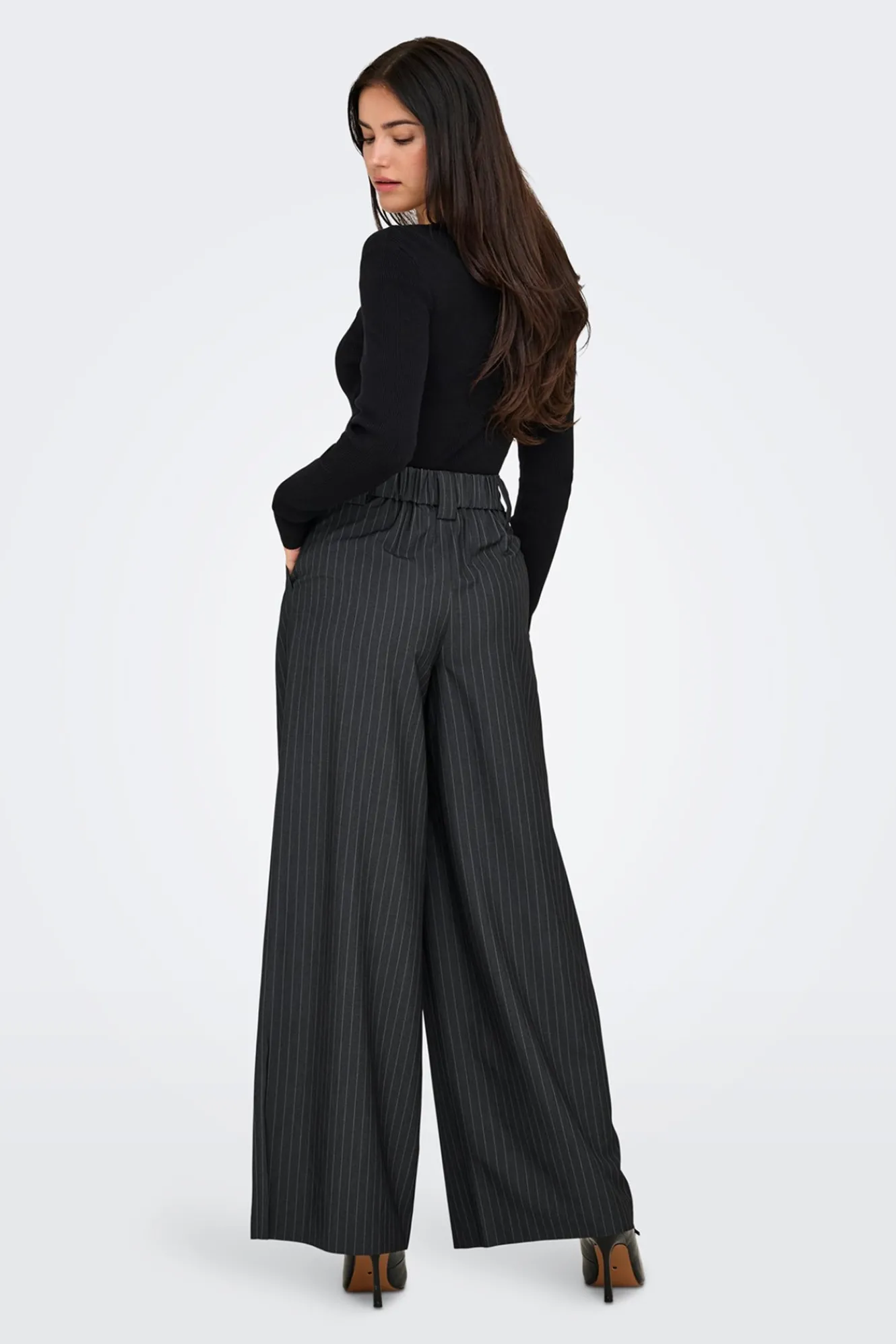 Only Pantalón de traje raya diplomática^Mujer Pantalones