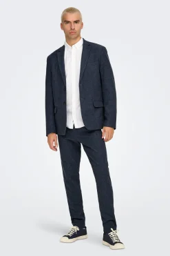 Only & Sons Pantal&oacute;n de vestir de lino^Hombre Pantalones