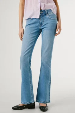 Pepe Jeans Pantal&oacute;n denim flare tiro bajo Pimlico^Mujer Jeans