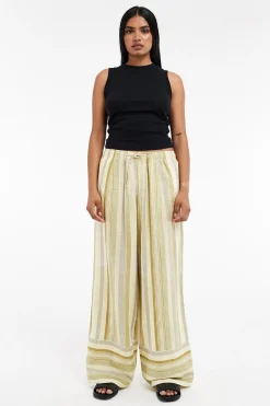 Topshop Pantal&oacute;n estampado de cord&oacute;n^Mujer Lino|Pantalones