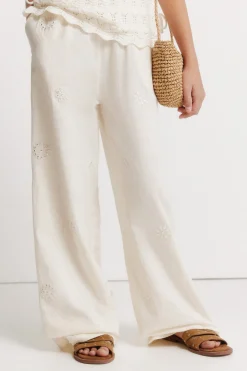 Springfield Kids Pantal&oacute;n fluido con bordados ni&ntilde;a^Niños Pantalones