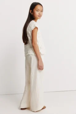 Springfield Kids Pantal&oacute;n fluido con bordados ni&ntilde;a^Niños Pantalones